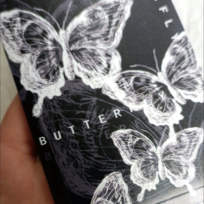 Index Card Holder - Black Butterfly Slide Card Holders with