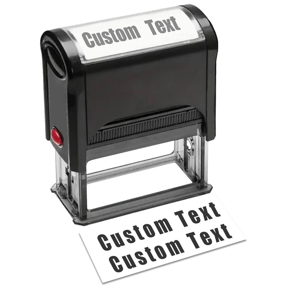 Rubber Date Stamp - Custom Rubber Stamp Self-Inking Stamp Personalized