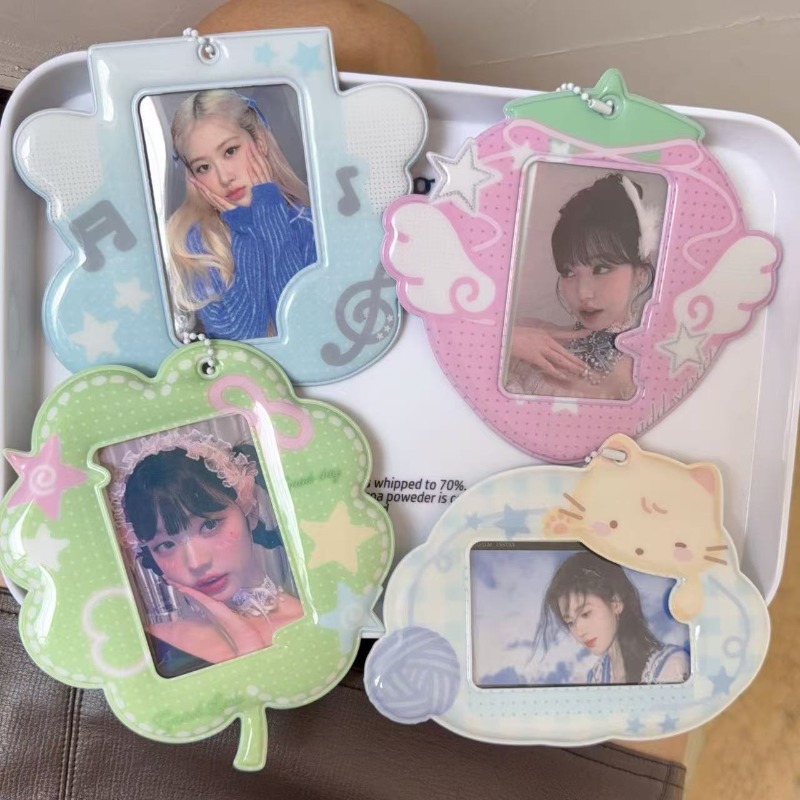 Index Card Holder - Korean Strawberry K-Pop Star Photo Card