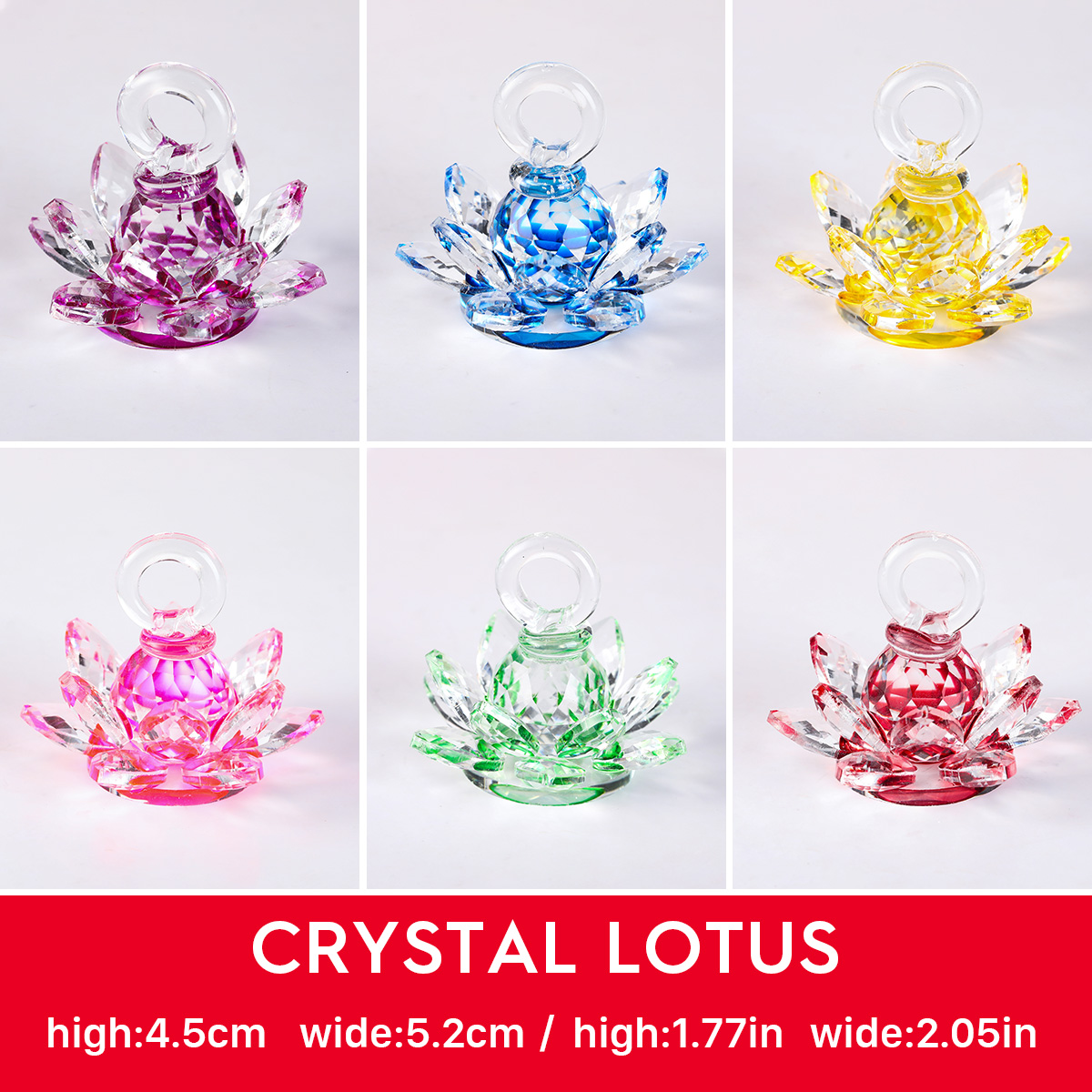 60mm Quartz Crystal Lotus Flow - Paper Weight Crystal recension och pris
