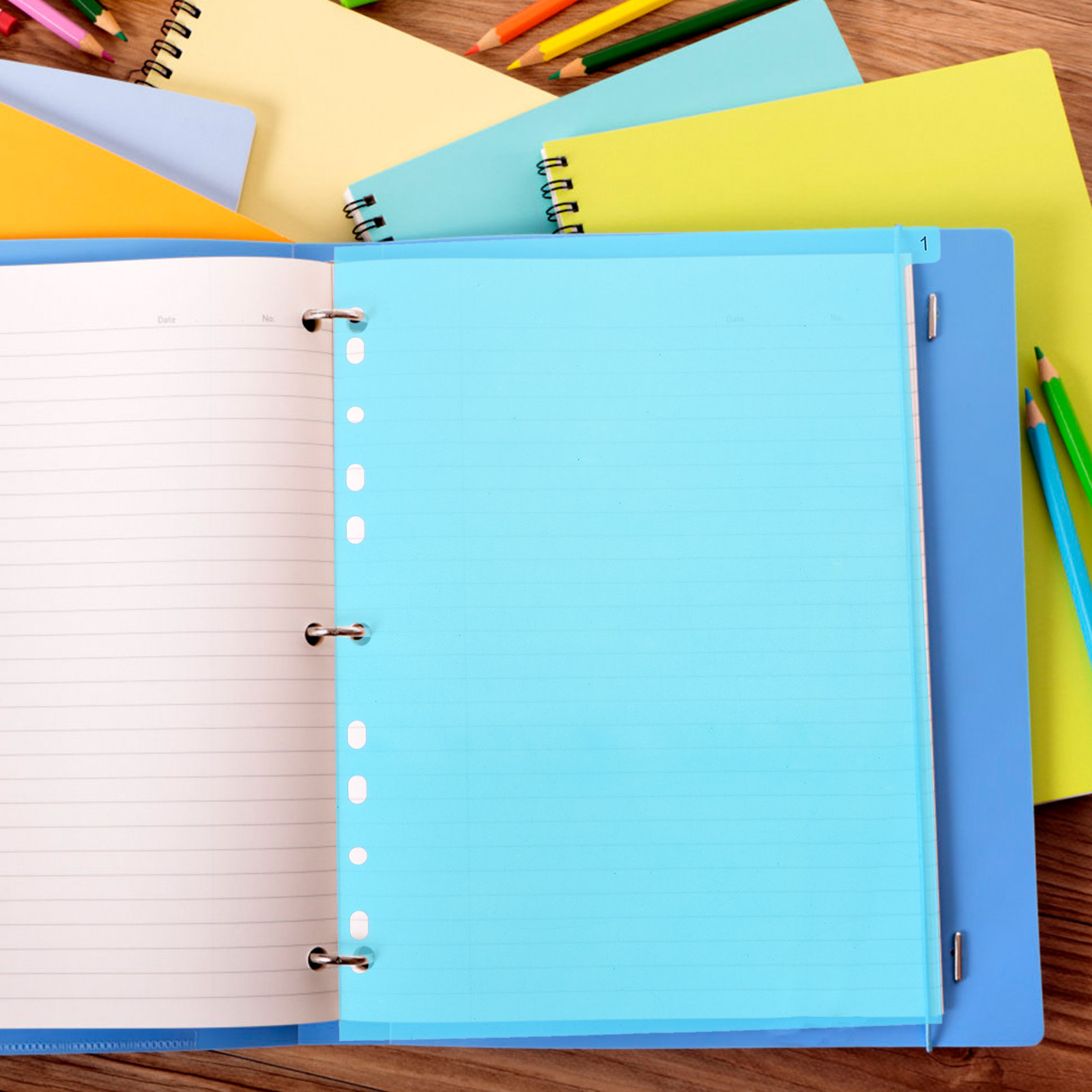 5Pcs Binder Dividers Colored P - Tab Divider A4 recension och pris