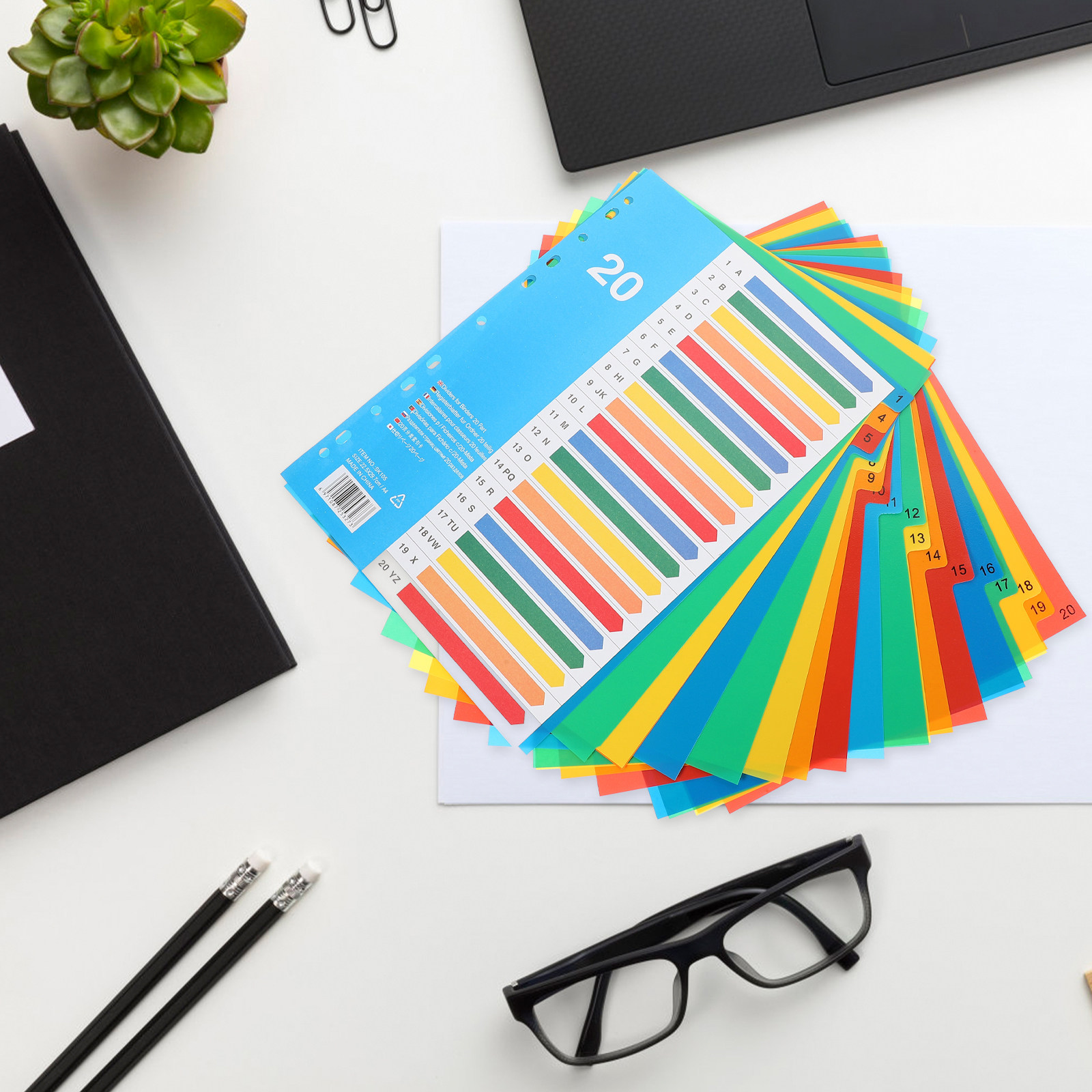 5Pcs Binder Dividers Colored P - Tab Divider A4 recension och pris