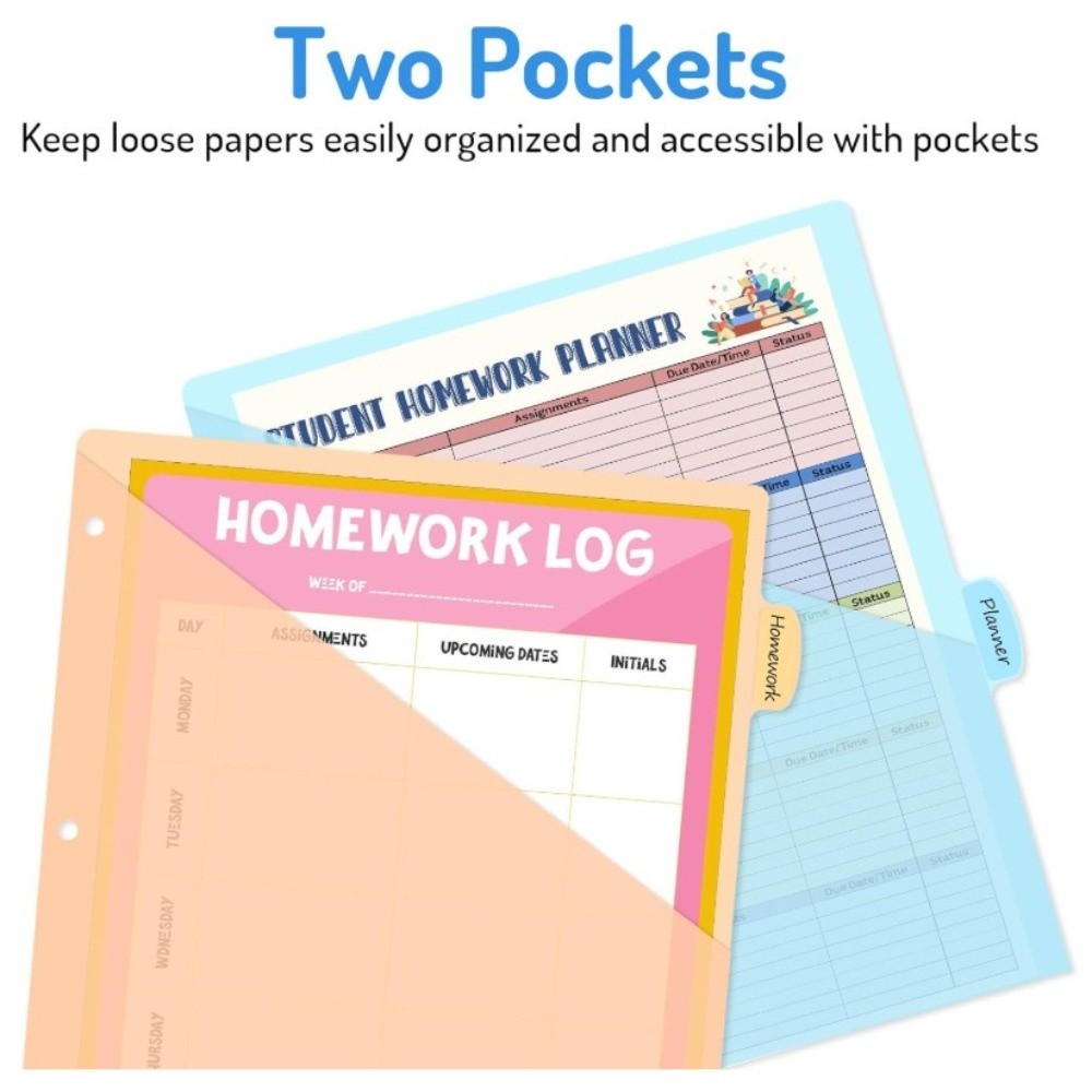 Clear Durable Binder Dividers  - Tab Divider A4 recension och pris
