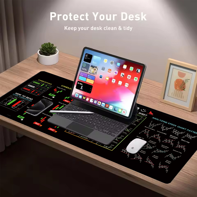 EXCO Stock Market Trader Leath - Leather Desk Pad recension och pris
