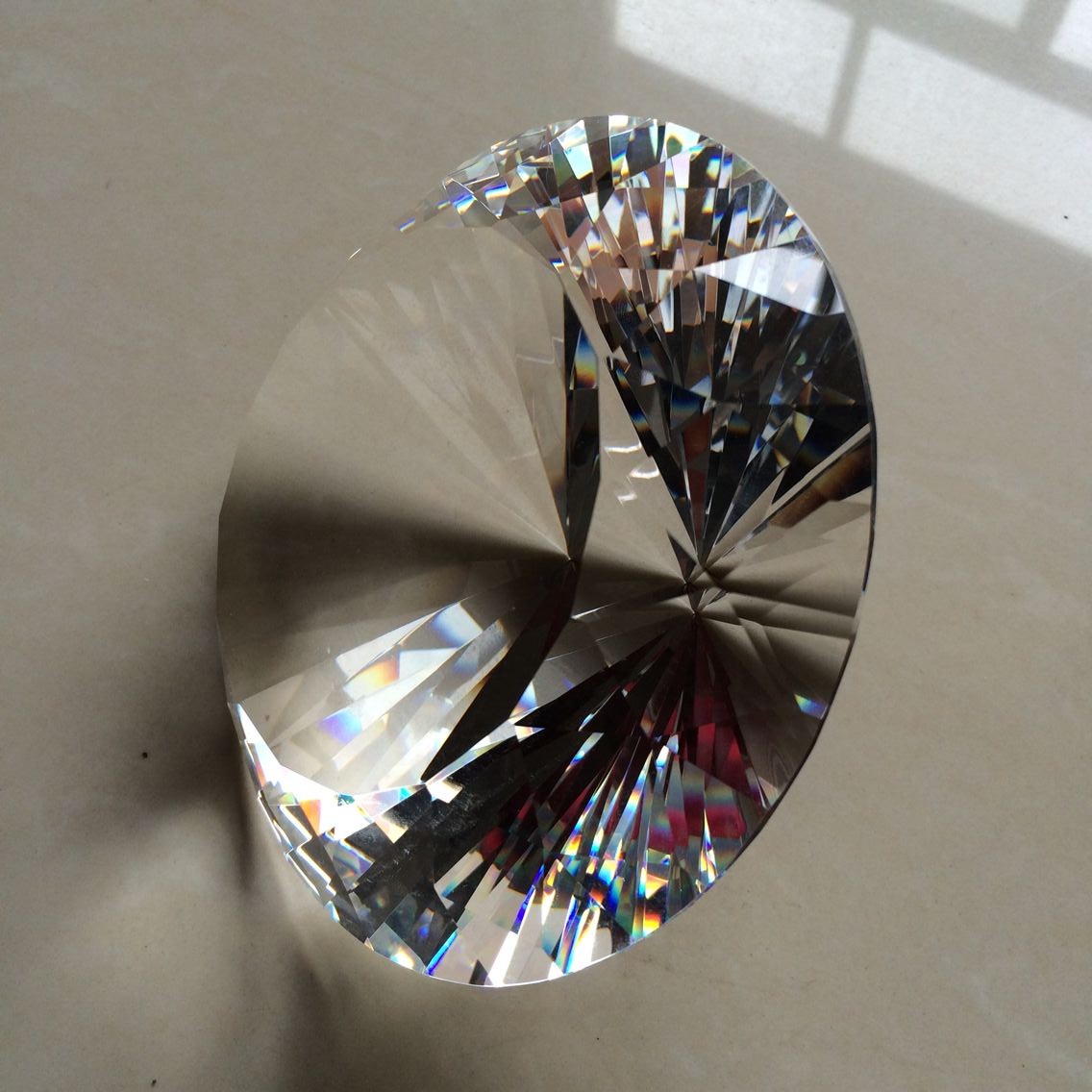 150mm Transparent Optical Crys - Paper Weight Crystal recension och pris