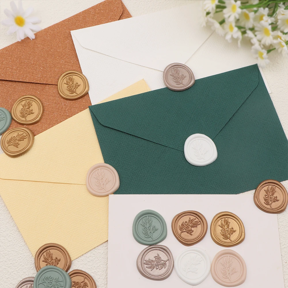 25pcs/set Olive Branches Leafy - Wax Seal Stamp Set recension och pris