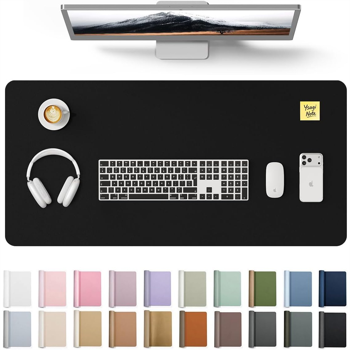 Large PU Leather Desk Pad Prot - Leather Desk Pad recension och pris