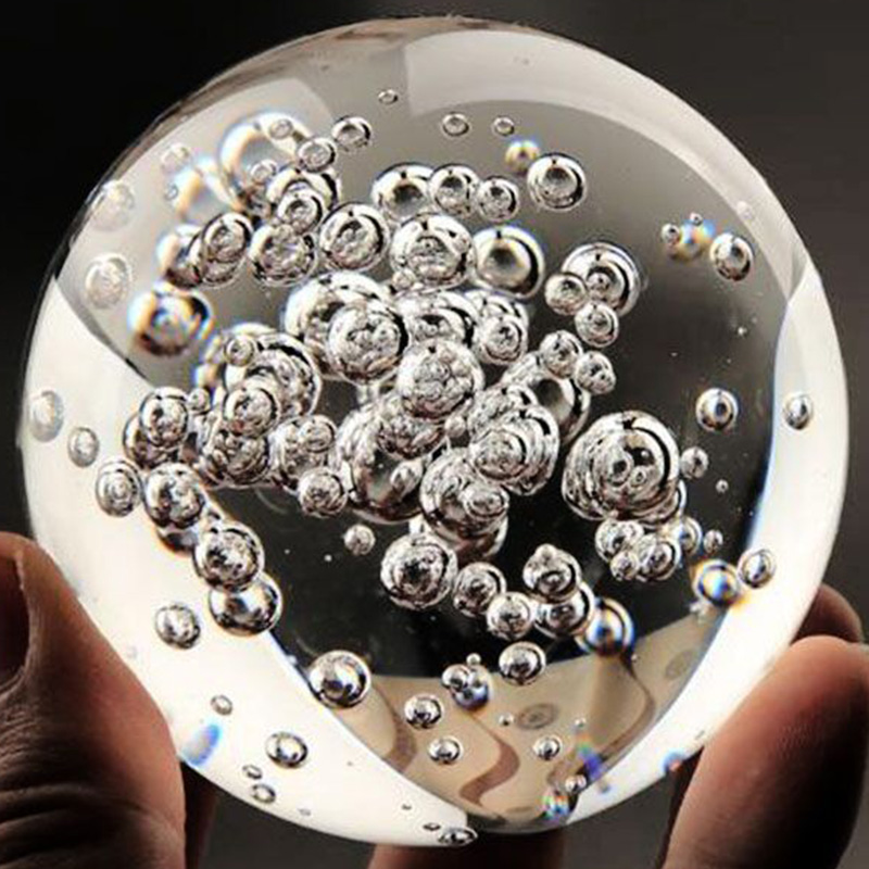 40/60/80MM Clear Bubble Crysta - Paper Weight Crystal recension och pris