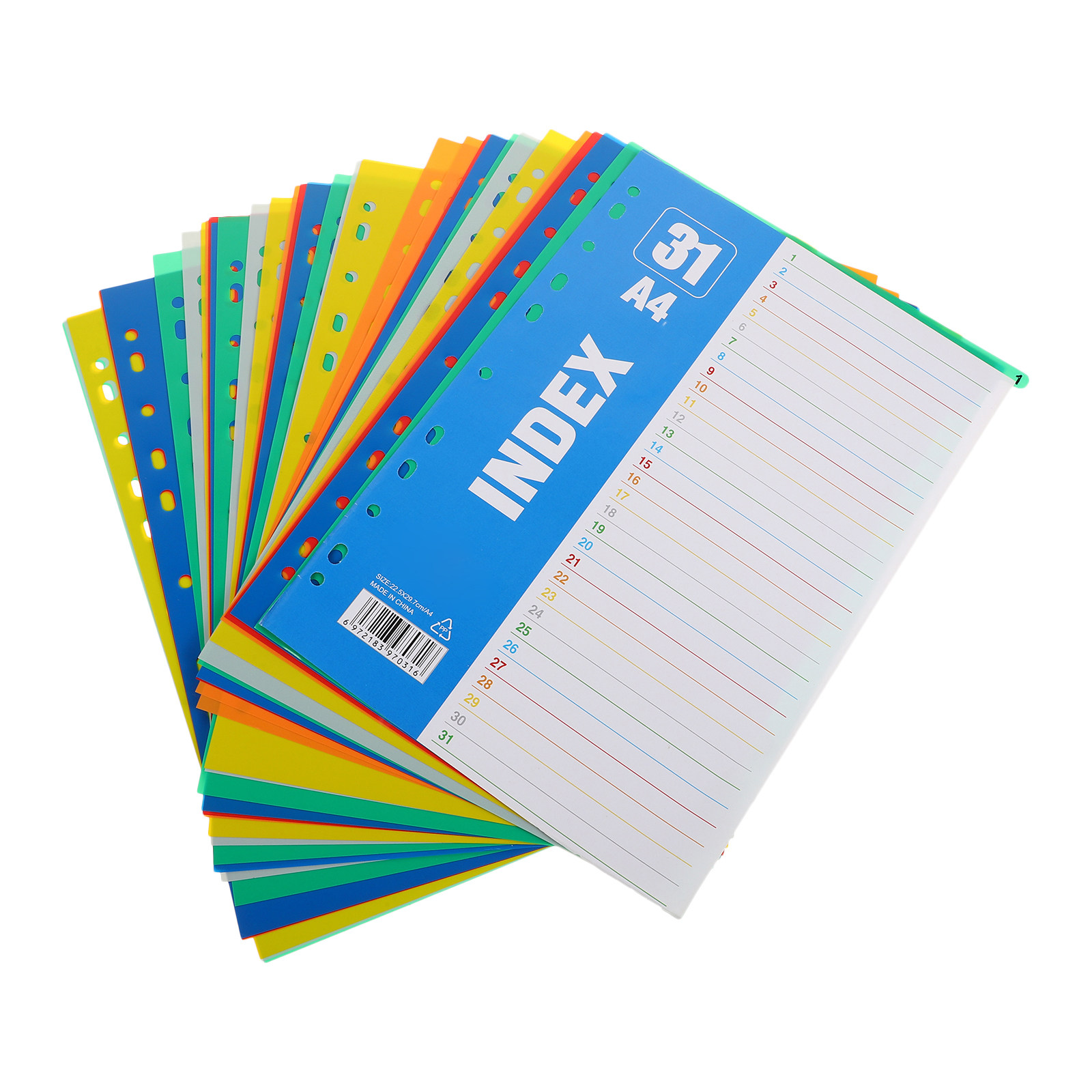 1Set A4 11-Hole Plastic Index  - Tab Divider A4 recension och pris