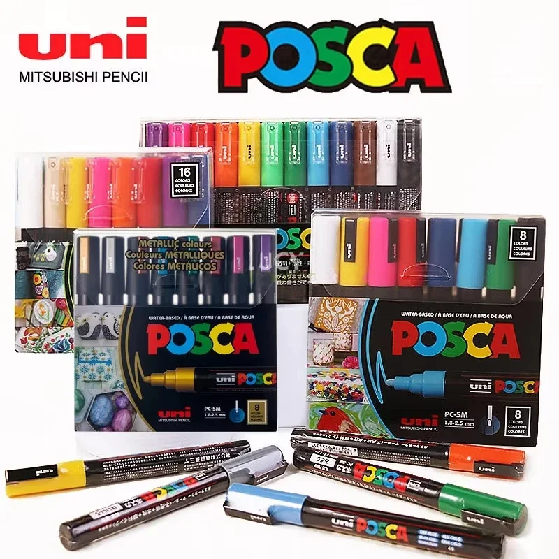 Uni Posca Art Marker Set 7/8/1 - Correction Pen Fine recension och pris