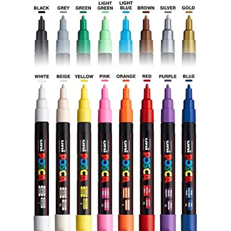 Uni Posca Art Marker Set 7/8/1 - Correction Pen Fine recension och pris