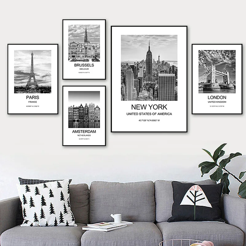 City Poster New York London Pa - Ink Blotter Paper recension och pris