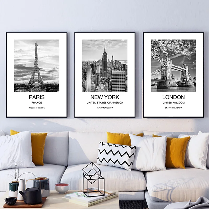 City Poster New York London Pa - Ink Blotter Paper recension och pris