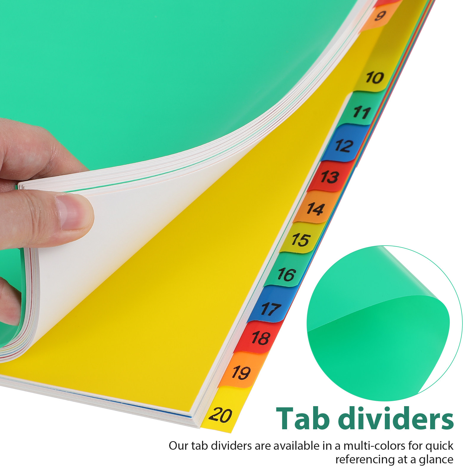20 Pages A4 Size Color Coded P - Tab Divider A4 recension och pris