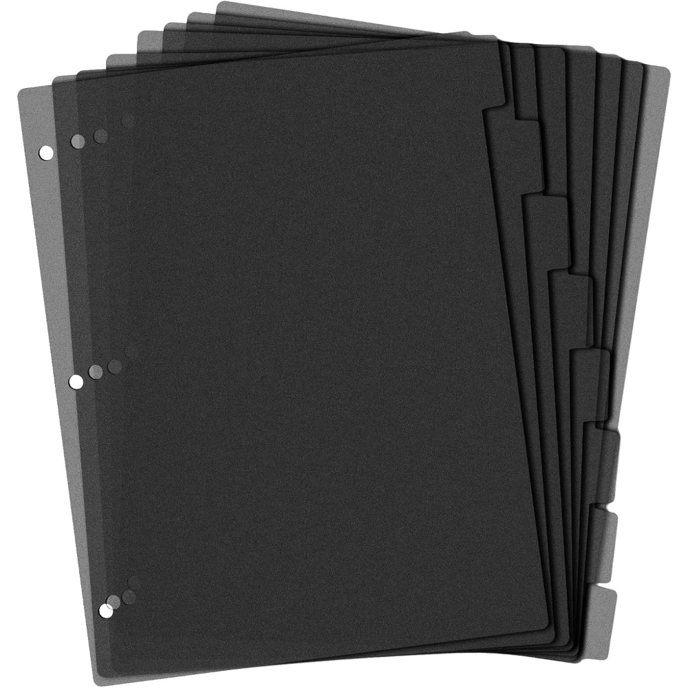 8 Tab Black Plastic Binder Div - Tab Divider A4 recension och pris
