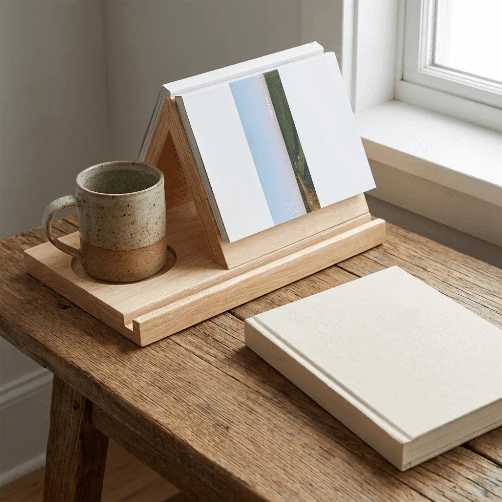 Minimalist 2 in 1 Triangle Woo - Magazine Holder Rack recension och pris