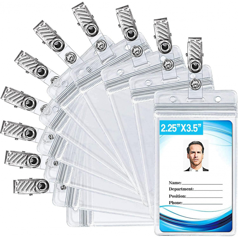 ID card holder with metal badg - Index Card Holder recension och pris
