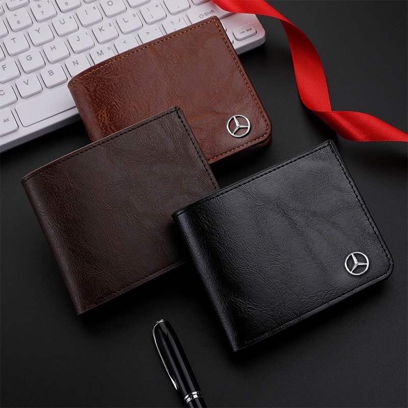 Vintage Metal Logo Leather Wal - Index Card Holder recension och pris