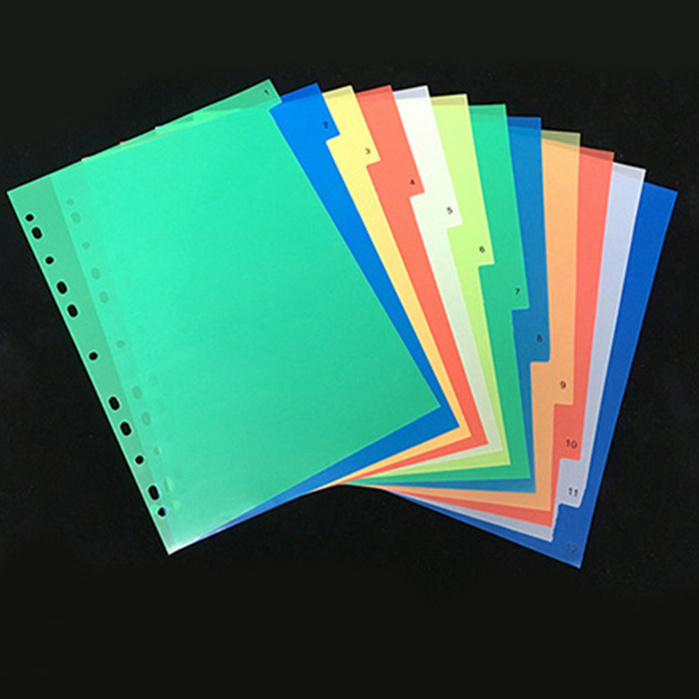 40Pcs A4 Bright Color Index Ta - Tab Divider A4 recension och pris