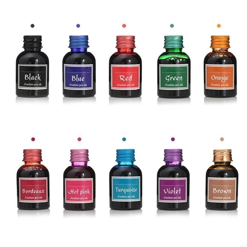 10 Colors 1 Bottle Pure Colorf - Fountain Pen Bottled Ink recension och pris
