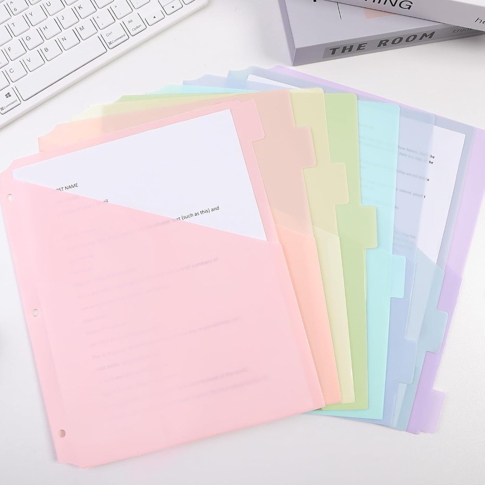 8 pcs Durable A4 Pastel Binder - Tab Divider A4 recension och pris
