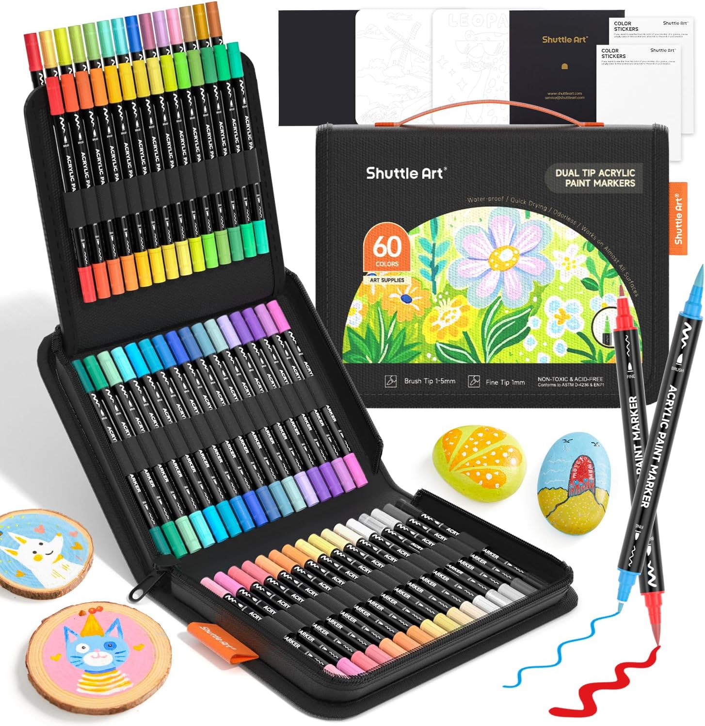 Shuttle Art 60 Colors Dual Tip - Correction Pen Fine recension och pris