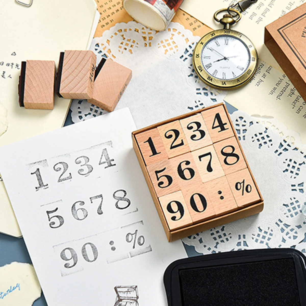 Wooden Rubber Date Stamp,12 Mo - Rubber Date Stamp recension och pris