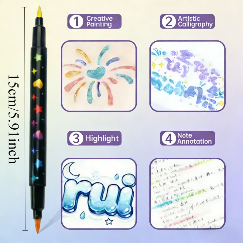 96/24Color Double-Ended Glitte - Correction Pen Fine recension och pris