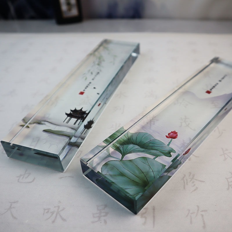 Glass Paperweight Traditional  - Book Weight Glass recension och pris