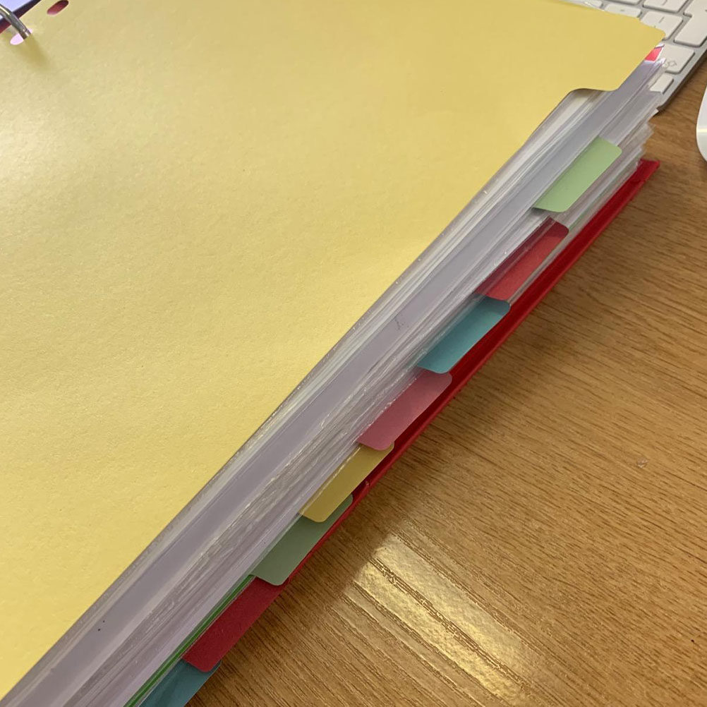 12Pcs A4 Index Dividers 11 Hol - Tab Divider A4 recension och pris