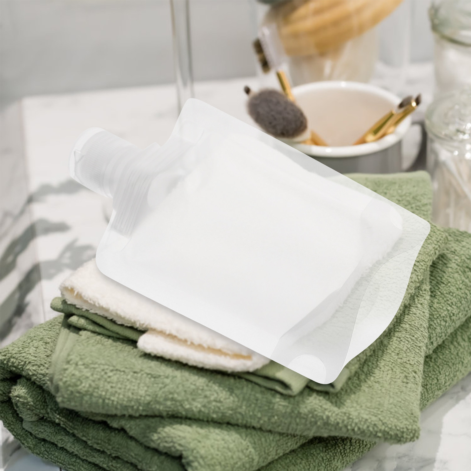 1Set Travel Lotion Storage Bag - Gel Refill Pack recension och pris