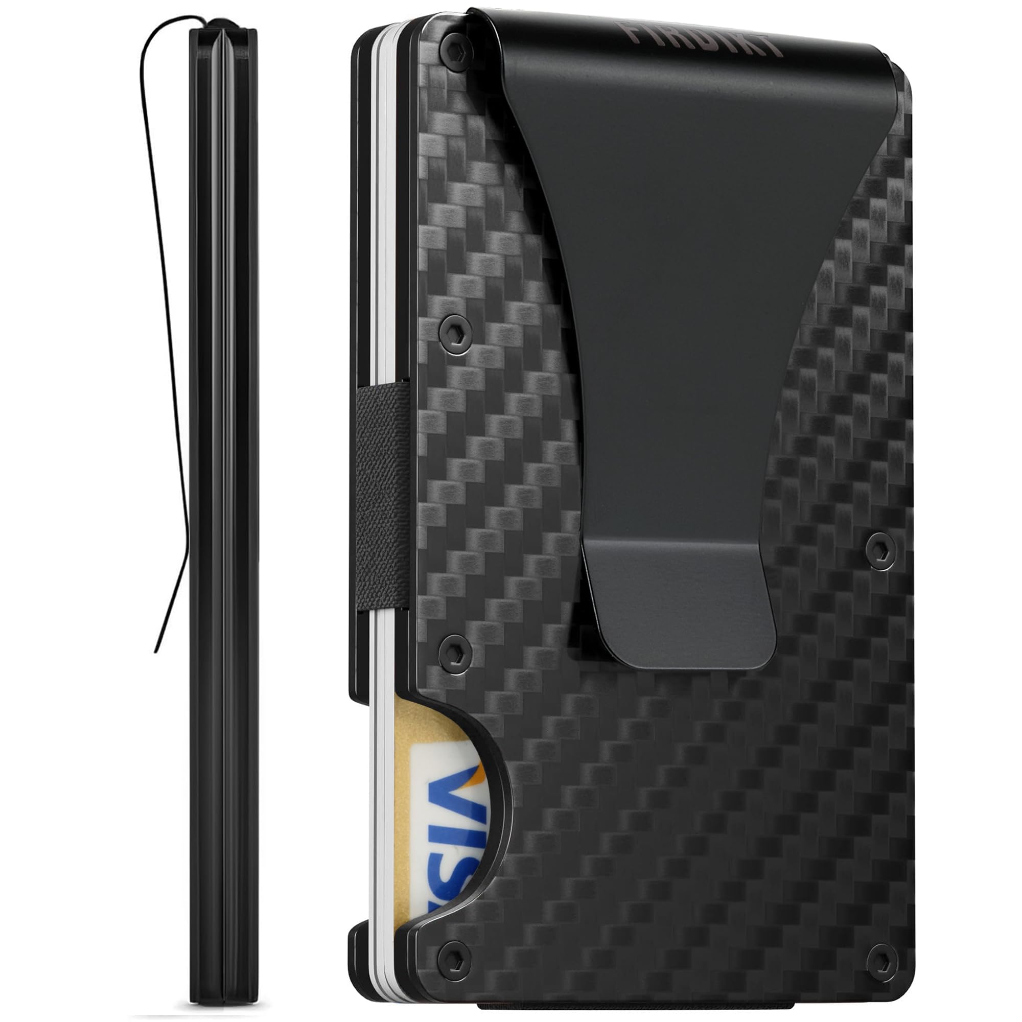 Carbon Fiber Wallet, Metal Mon - Index Card Holder recension och pris