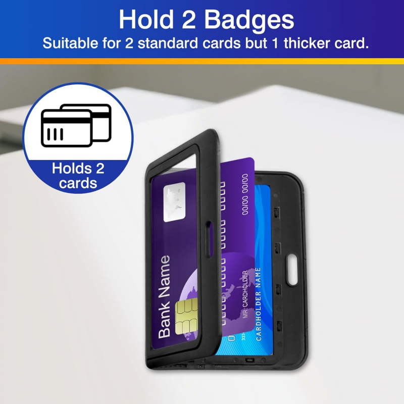 3-Pack Horizontal Hard Plastic - Index Card Holder recension och pris