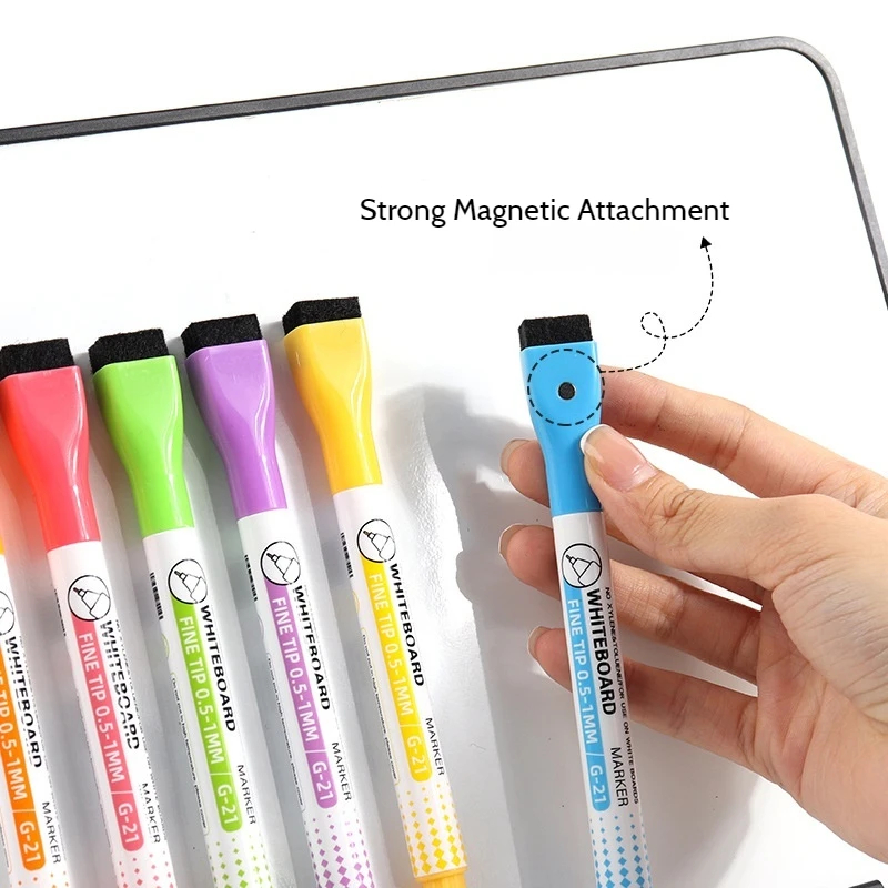 8 Colors 0.5mm Magnetic Dry Er - Correction Pen Fine recension och pris