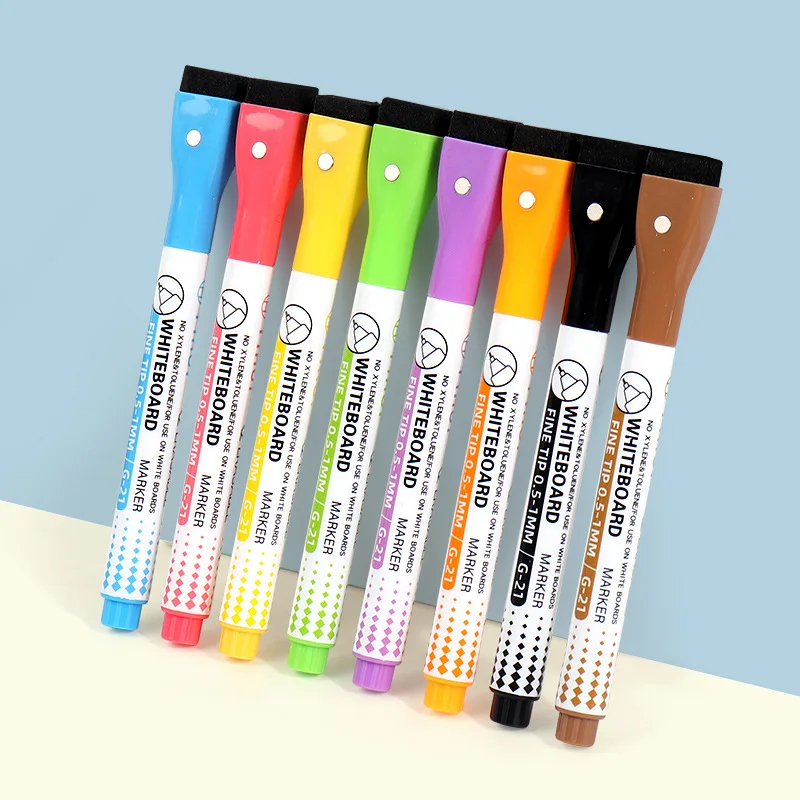 8 Colors 0.5mm Magnetic Dry Er - Correction Pen Fine recension och pris