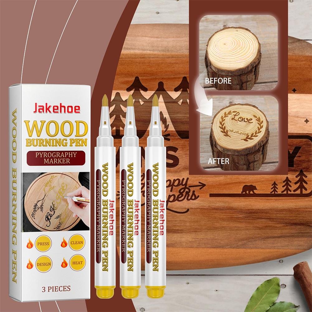 3pcs Wood Burning Pen Scorch C - Correction Pen Fine recension och pris
