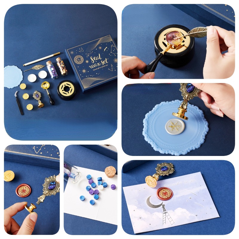 Starry Fire Lacquer Stamp Set  - Wax Seal Stamp Set recension och pris