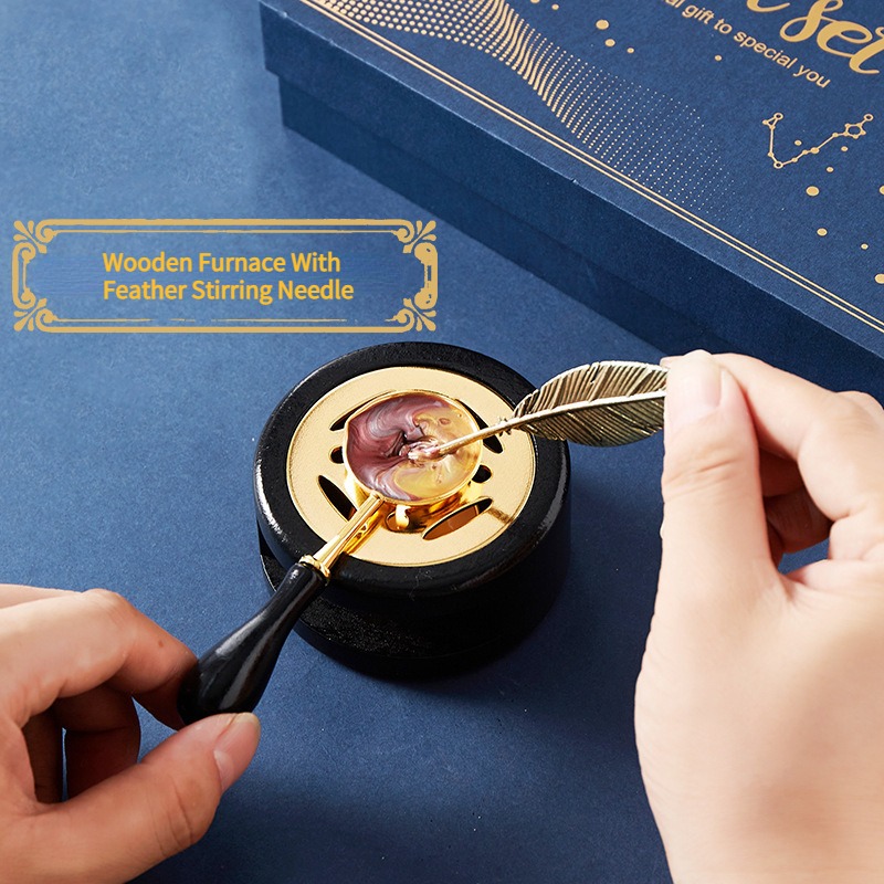 Starry Fire Lacquer Stamp Set  - Wax Seal Stamp Set recension och pris