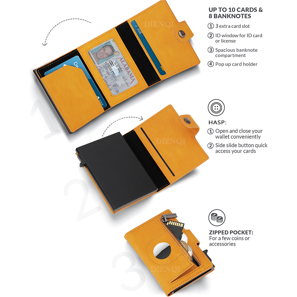 Airtag Wallet Rfid Credit Card - Index Card Holder recension och pris