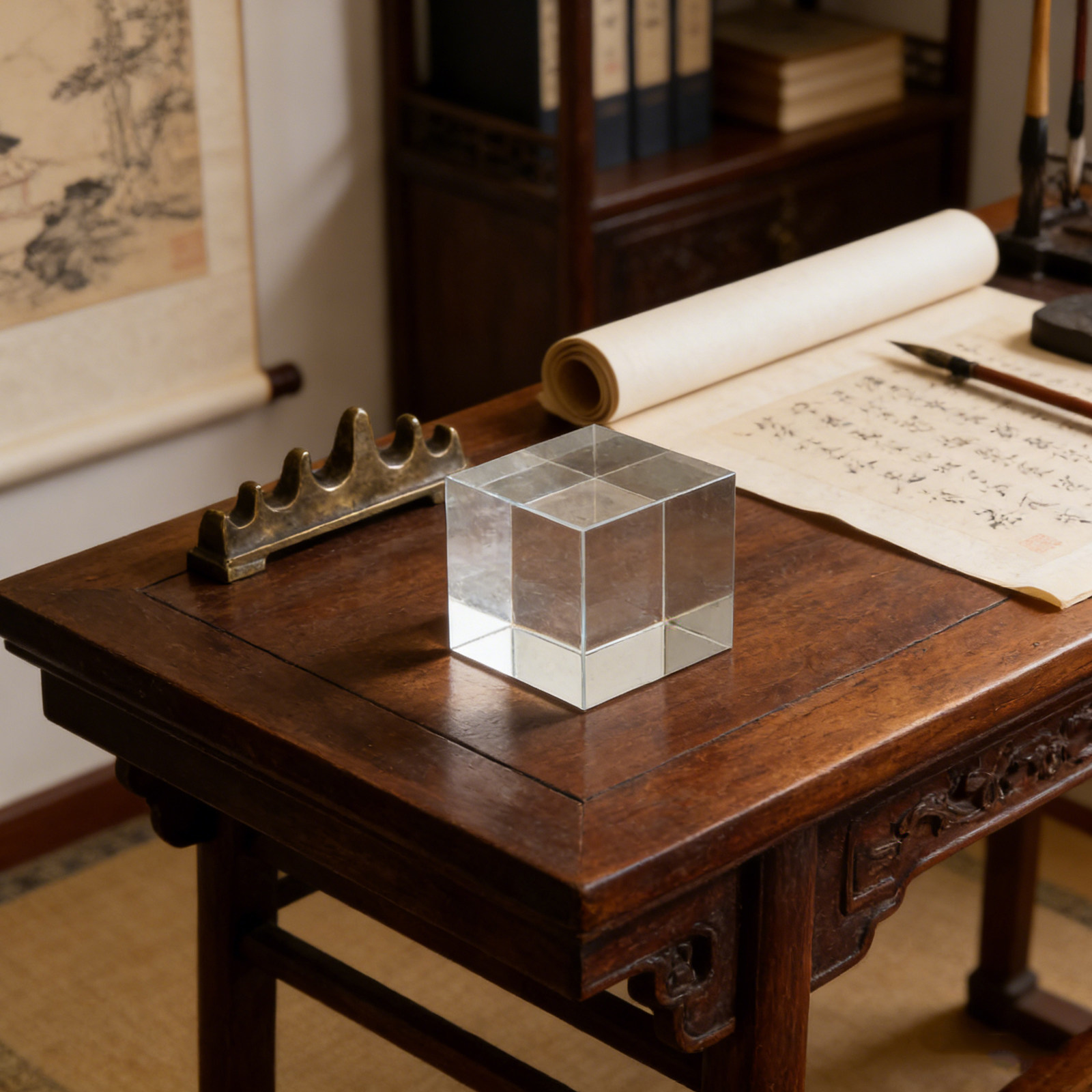 Square Crystal Paperweight Hea - Book Weight Glass recension och pris